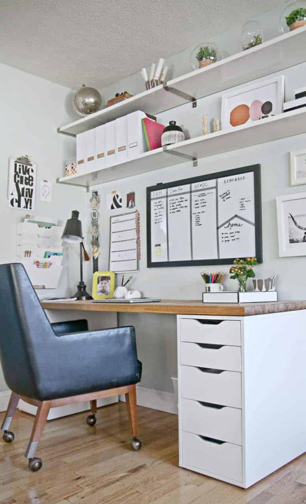 Match Shelving With Wall Colour