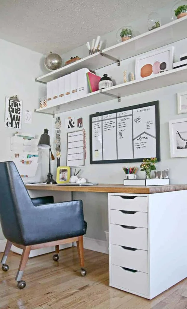 Match Shelving With Wall Colour